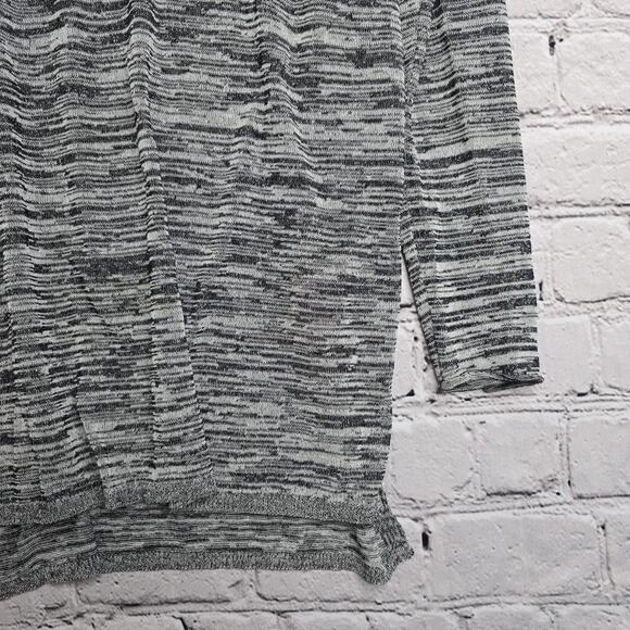 Babaton With Linen Blend Black White V-Neck Tunic Knit Top Size Large - Picture 5 of 10